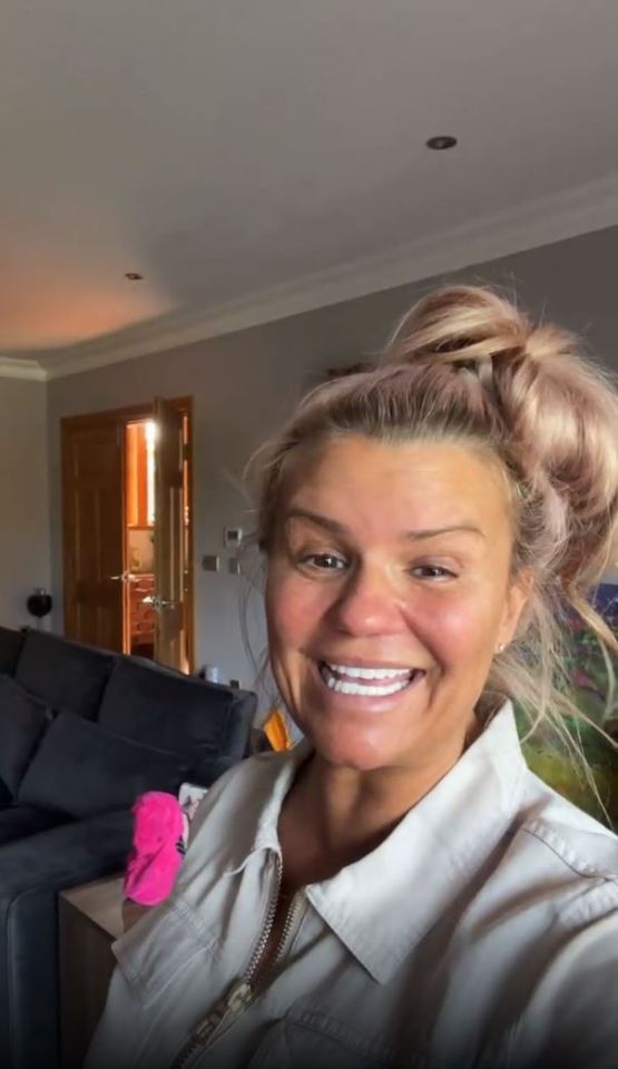 Kerry Katona gave fans a glimpse inside her family home as she showed off her new furniture