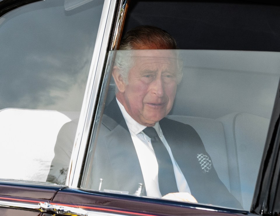 Charles was later pictured arriving at RAF Northolt