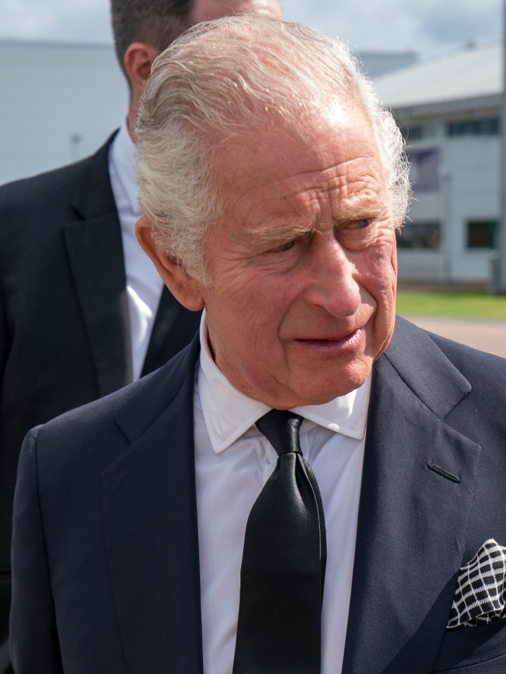 Charles was later pictured arriving at RAF Northolt