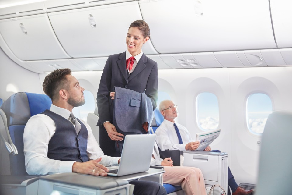 Flight attendants will sometimes fart next to passengers they don’t like (stock image)