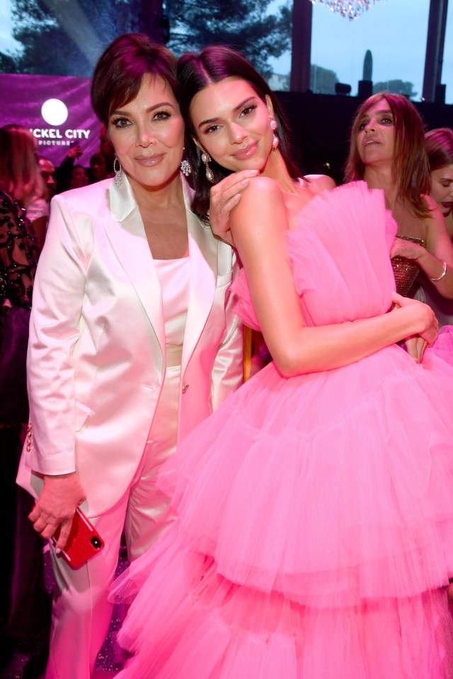 Kris Jenner and Kendall Jenner at the AMFAR Cannes Gala at Hotel du Cap-Eden-Roc in Cap d’Antibes, France