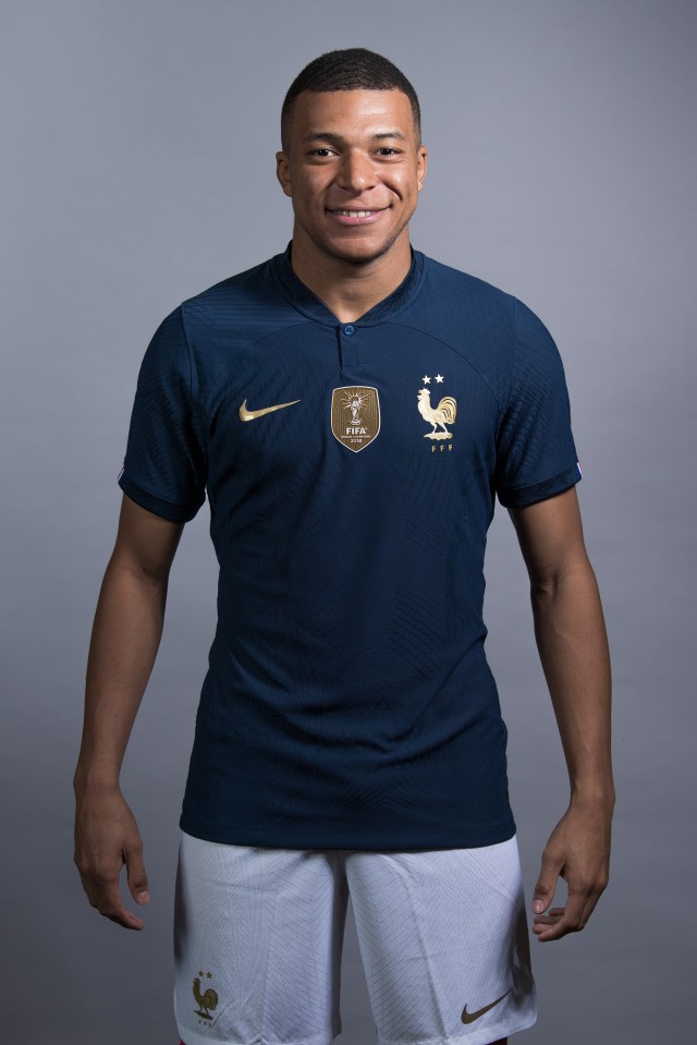 Kylian Mbappe has shown off France's new kit