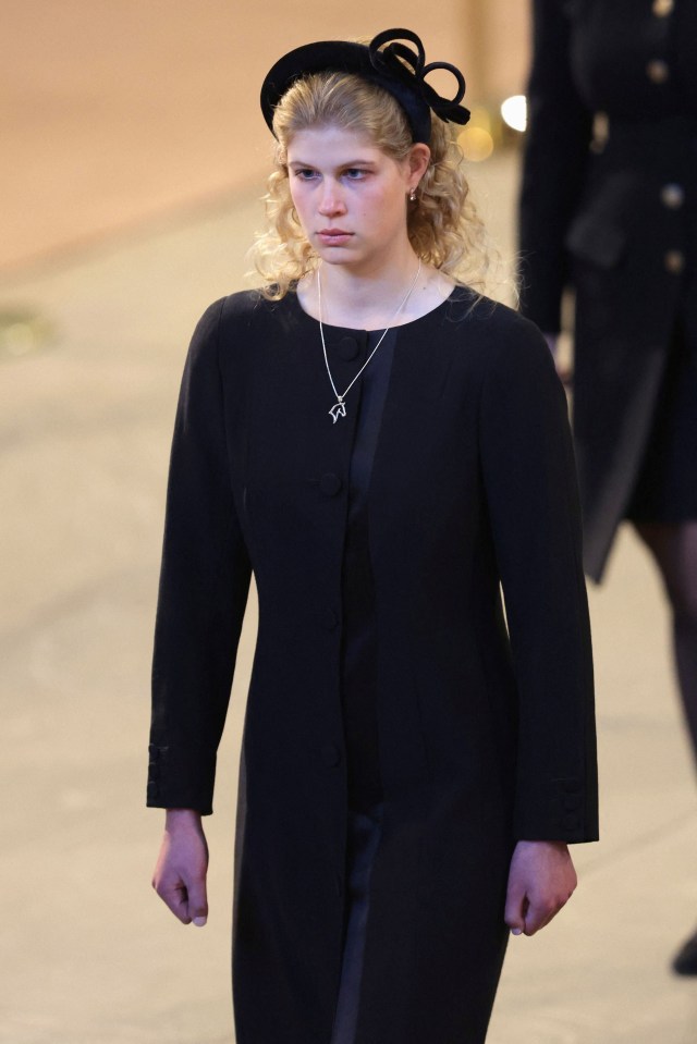 Lady Louise paid tribute to her late grandparents with her necklace