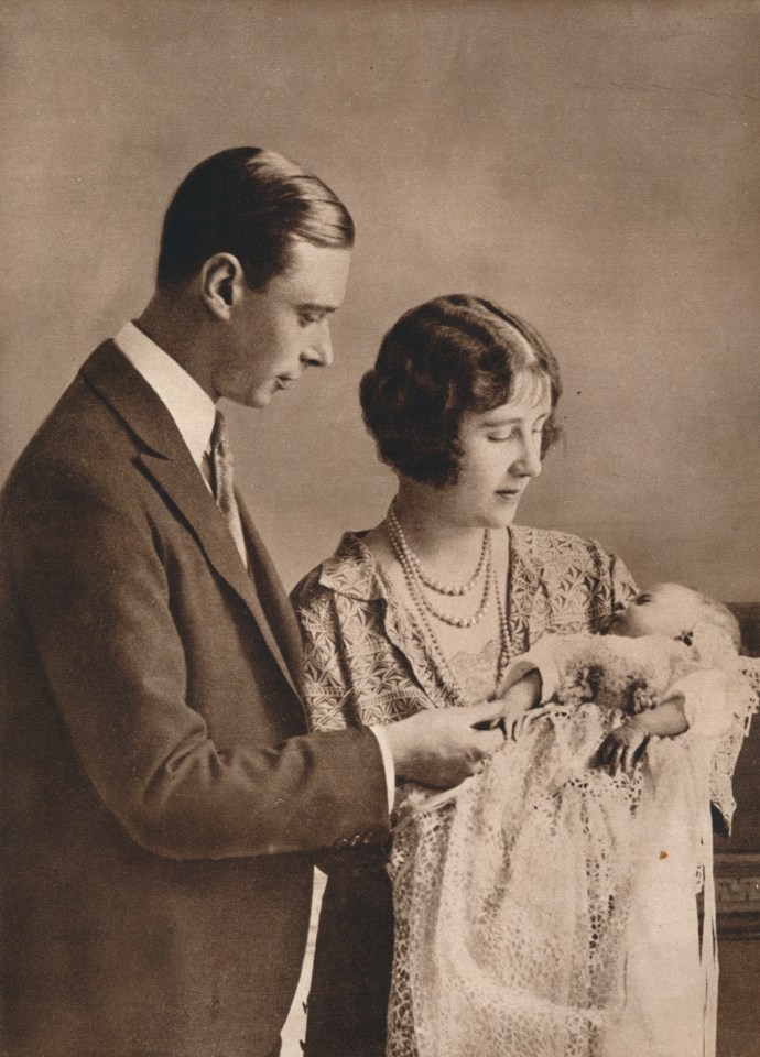 Small York... Duke and Duchess, Bertie and Elizabeth, with their baby