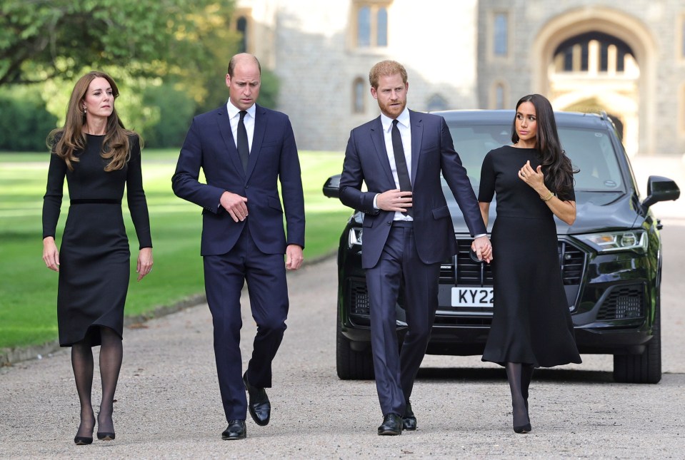 The 'Fab Four' reunited to greet well-wishers in Windsor following the Queen's passing