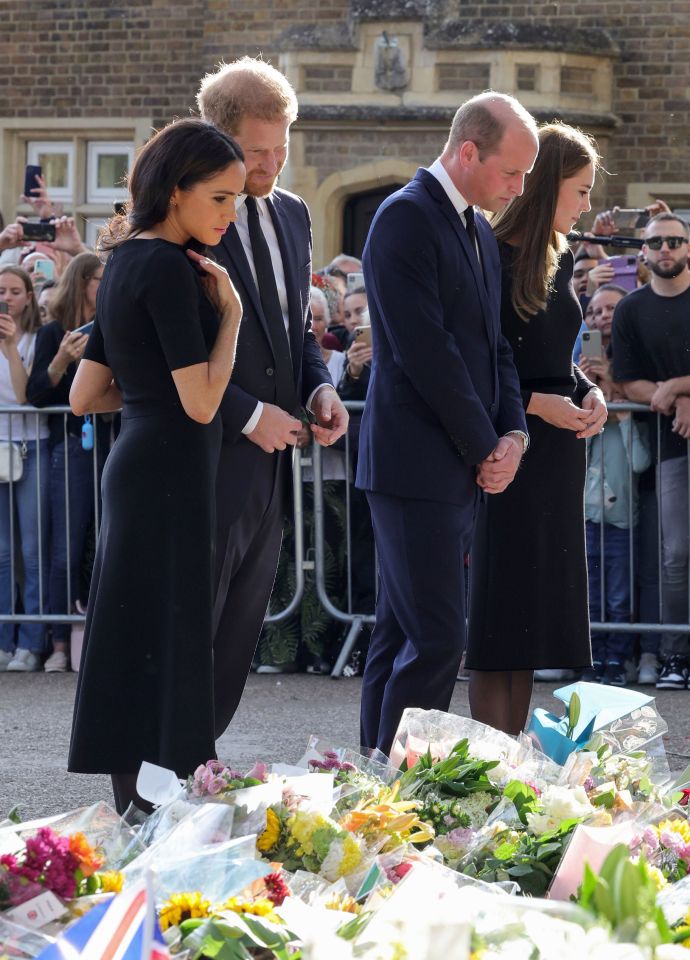 But there were also some nicer moments by the flower tributes