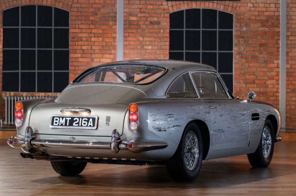 The DB5 was custom made by Aston Martin for the stunt drivers in the film