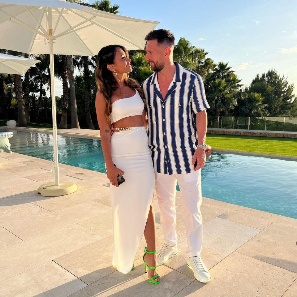 Messi and wife Antonela Roccuzzo regularly spend their summers in Ibiza