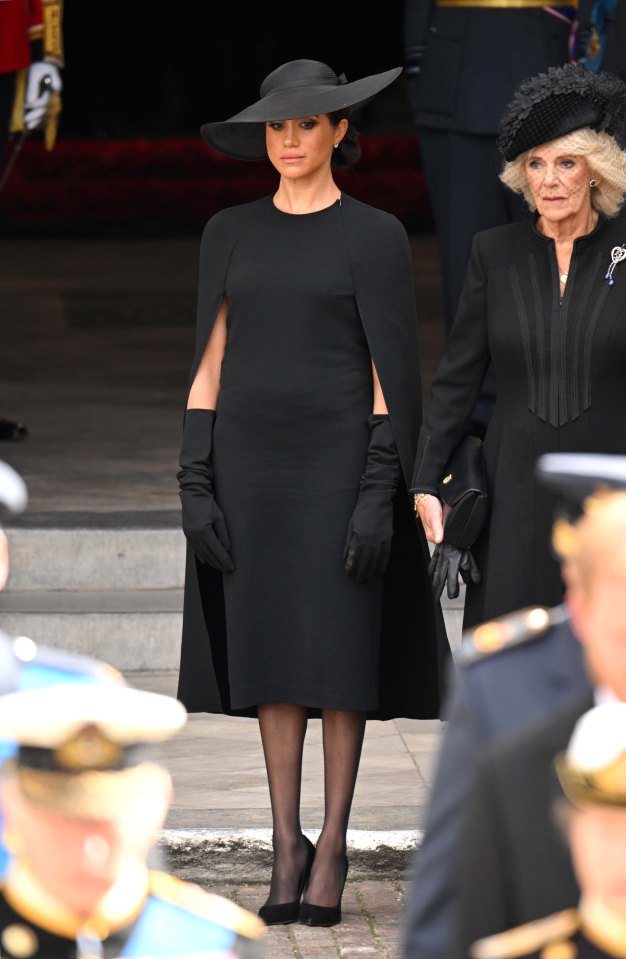 Meghan with Camilla after the service