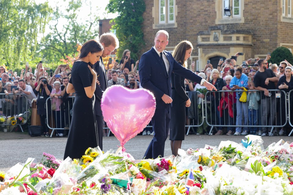 The younger members of the Royal Family put on a united front outside Windsor