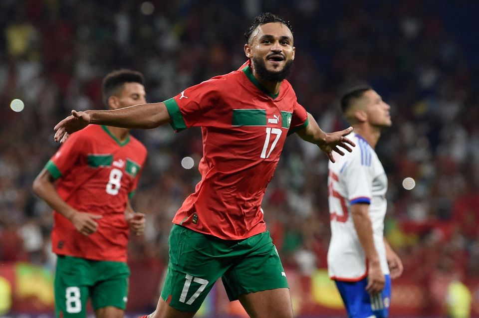 Sofiane Boufal celebrates in the new home jersey