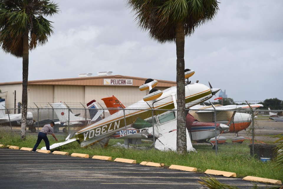 Flights have been cancelled to Florida as the hurricane made landfall