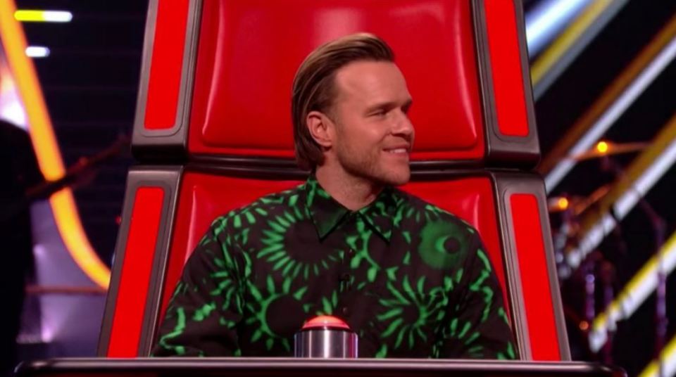 Olly resumed his role on The Voice this weekend