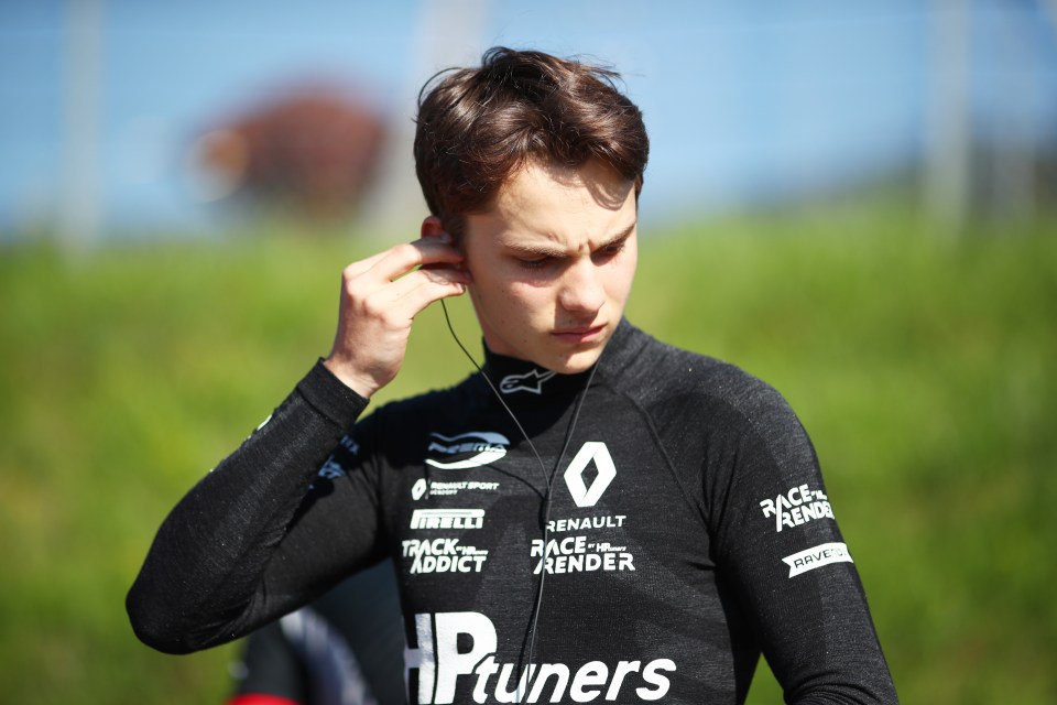 Piastri represented Renault in his first Formula One test