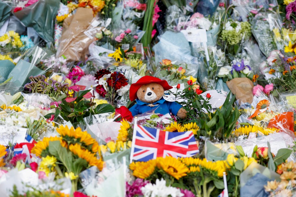 Some of the tributes left at Sandringham since the Queen's death