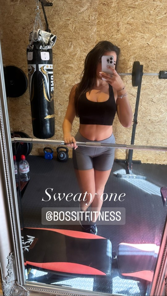 Love Island's Paige Thorne showed off her incredible body in the gym