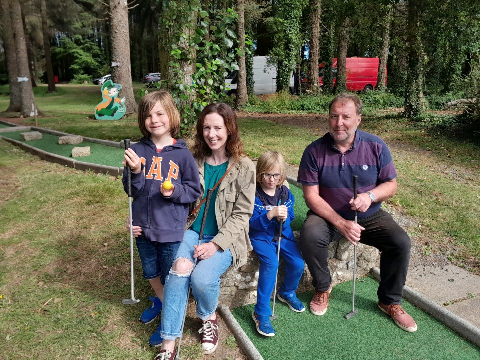 Katie's clan enjoy crazy golf