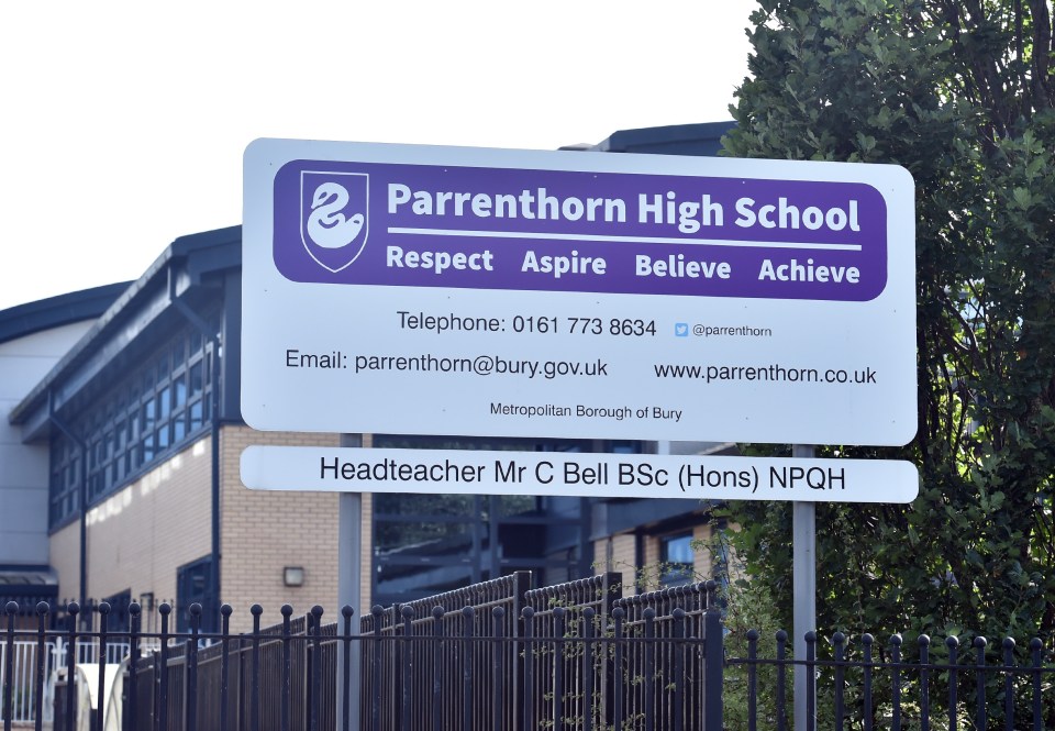 Parrenthorn High in Prestwich, Bury, removed the doors to the toilets