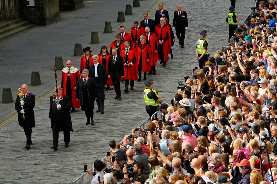 Huge crowds gathered in Edinburgh to hear the proclamation