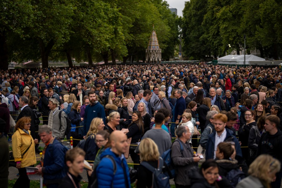 Thousands are queuing across London to see the Queen's coffin