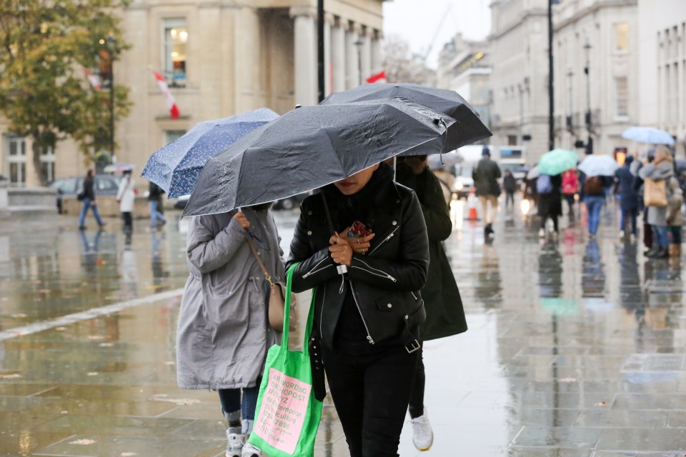 Britain is set to be hit with heavy rainfall this afternoon