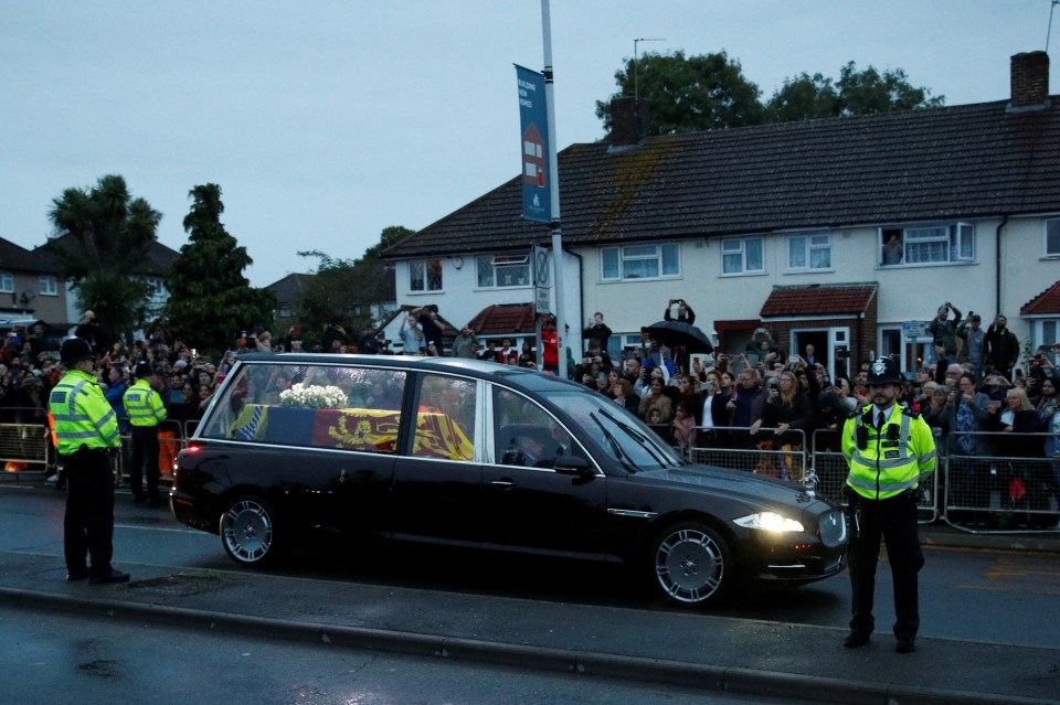 Thousands of people lined the streets of London to watch the procession