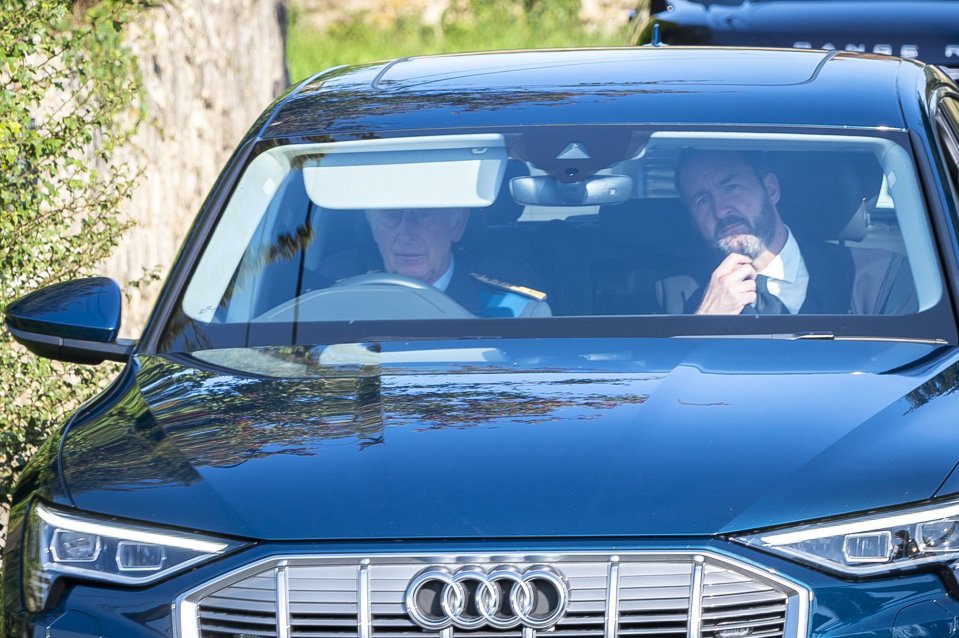 The King was seen driving near the Queen Consort's estate. It is thought he has now return to his beloved Highgrove home