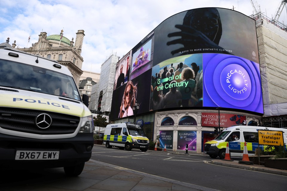 The attack happened right in the centre of London with police putting up a cordon