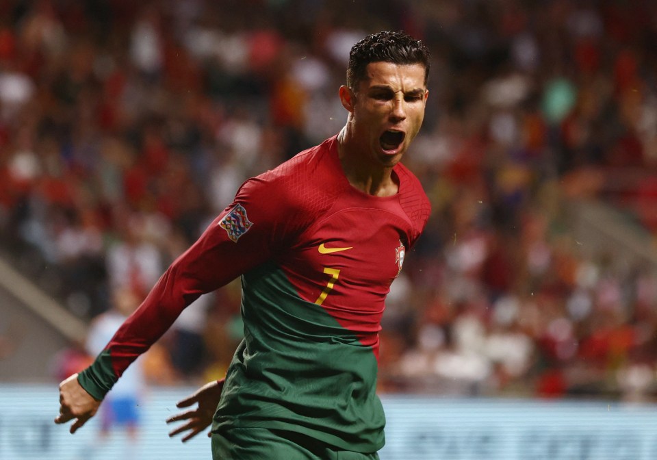 Cristiano Ronaldo played against Spain with a black eye