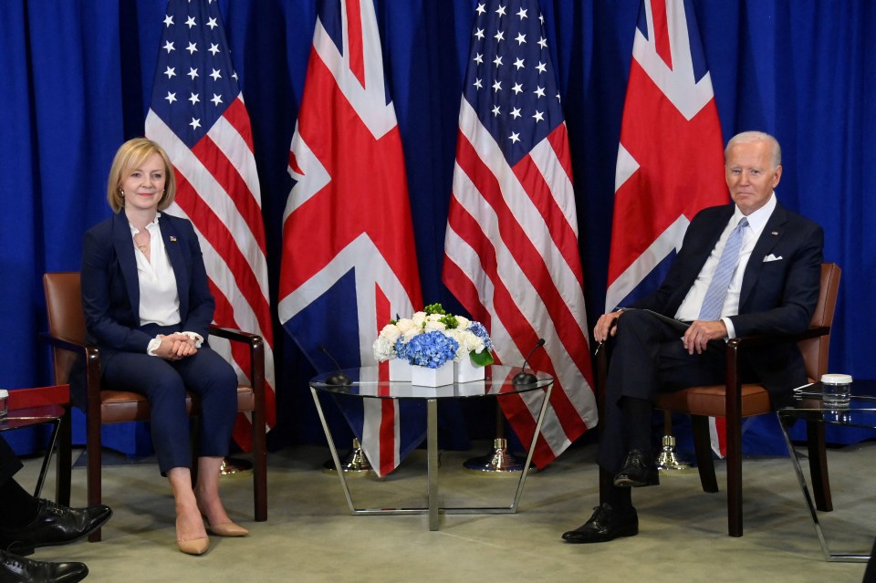 Liz Truss sat down for an hour-long chat with the US President, where they agreed to work together for a deal