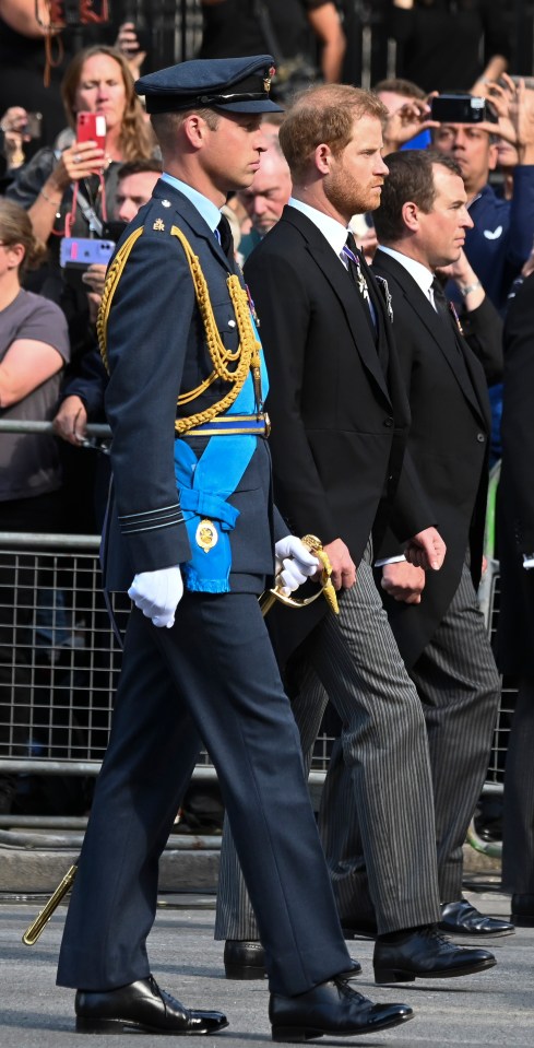 The brothers with their cousin, Princess Anne's son Peter Phillips