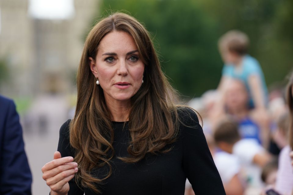 The Princess of Wales appeared emotional as she met with the public at Windsor Castle on Saturday