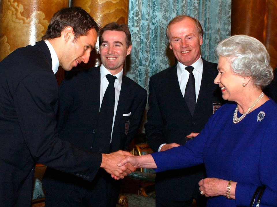 Gareth Southgate met The Queen back in November 2002