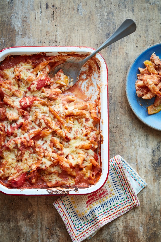 You can freeze Rebecca's pasta bake for up to three months