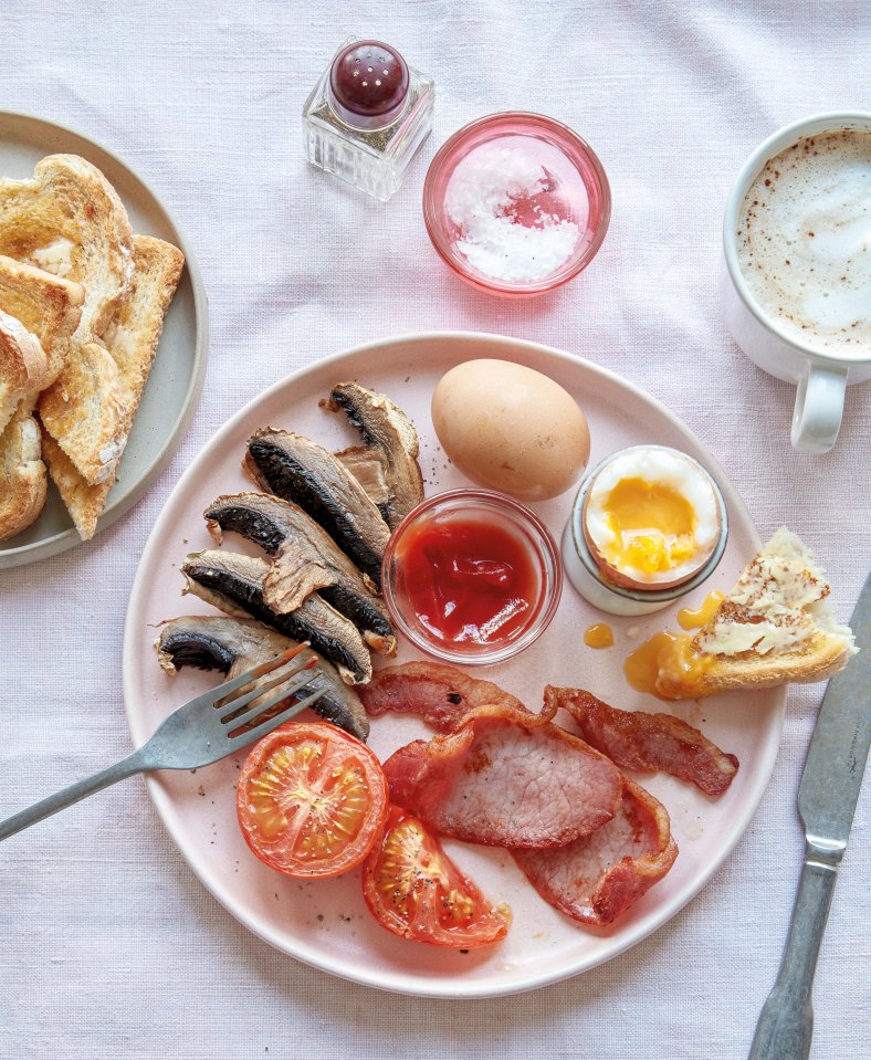 This all day brekky was cooked in an air fryer