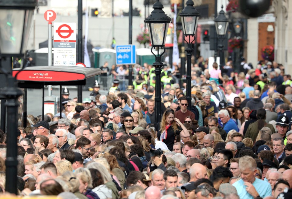 Royal fans have already claimed their spots to watch Her Majesty’s coffin arrive