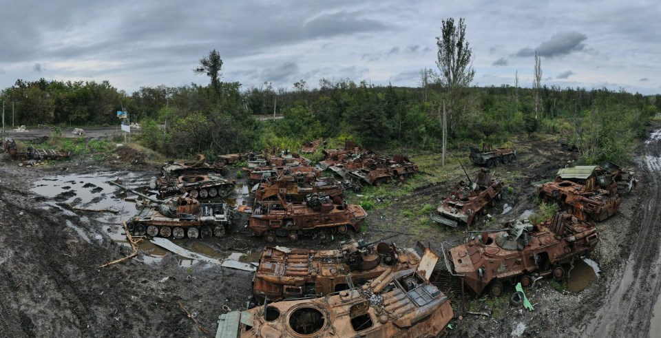 Russian tanks have been destroyed during Ukraine's counter-offensive