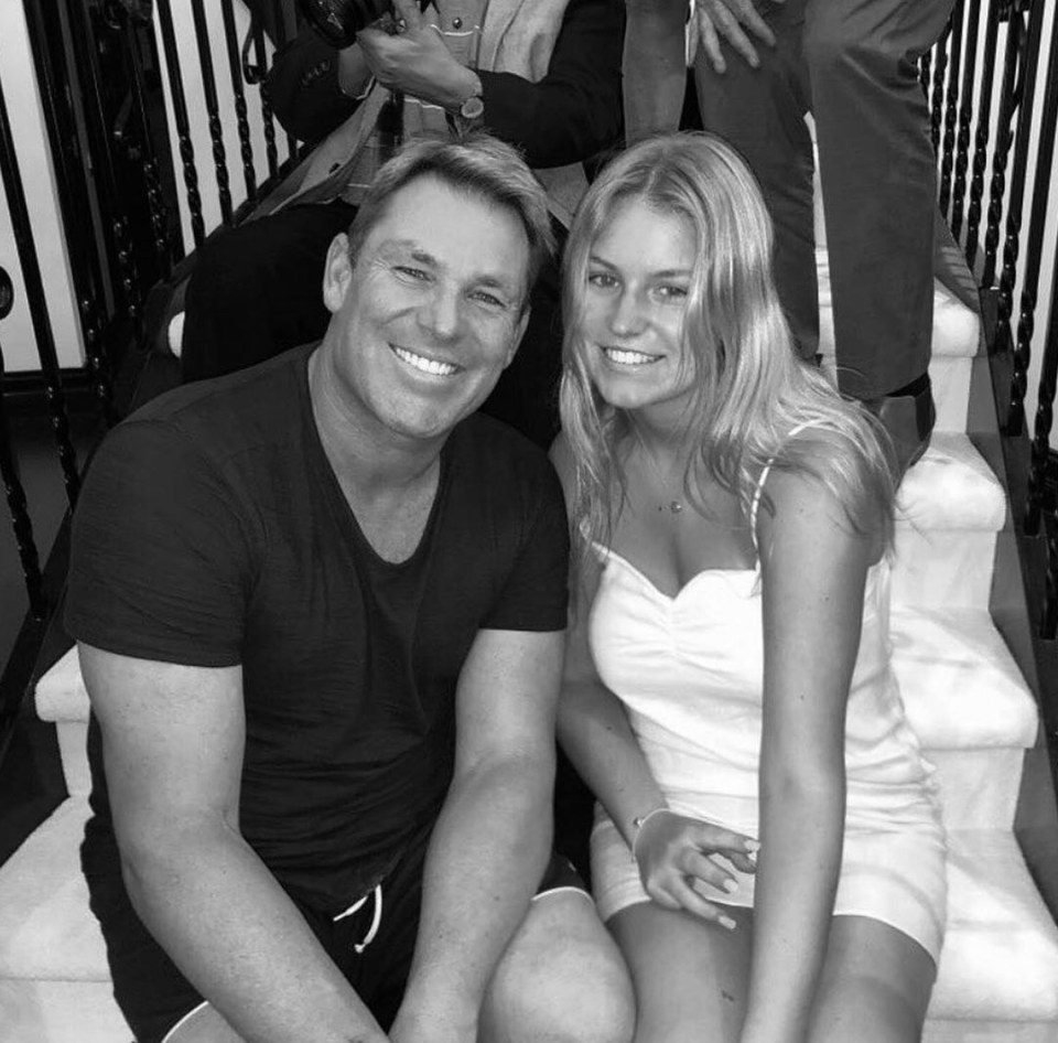 Summer Warne paid tribute to her late father on Instagram