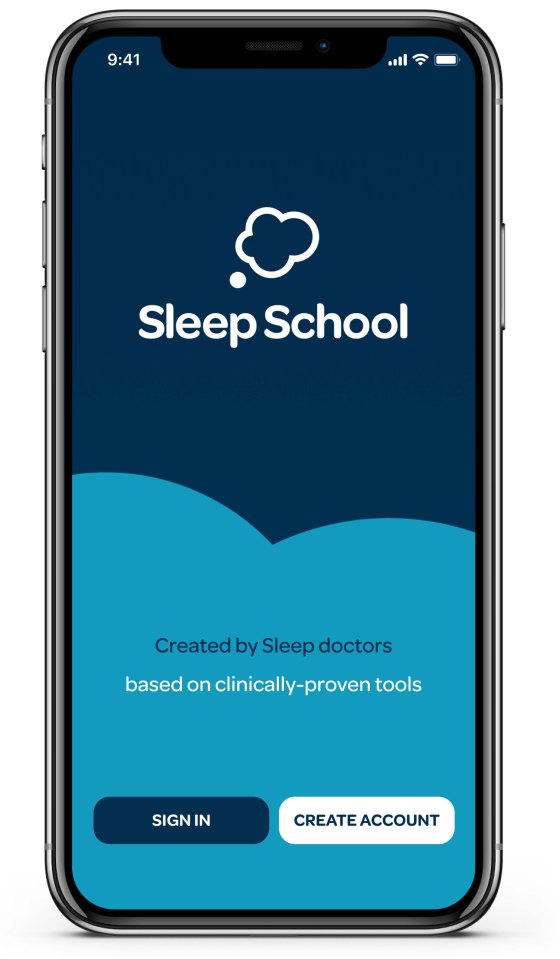 Sleep School app, free for 7 days, £29.99 for the year, iOs and Android