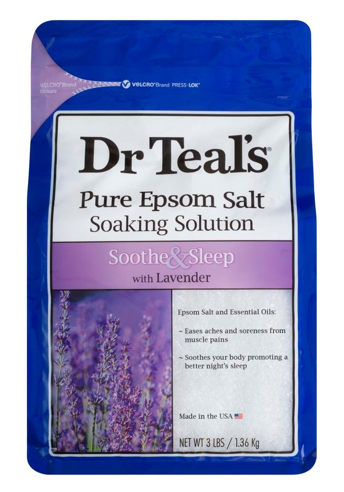 Dr Teal's Pure Epsom Salt Soothe & Sleep with Lavender 1.36kg, £8.50, Boots