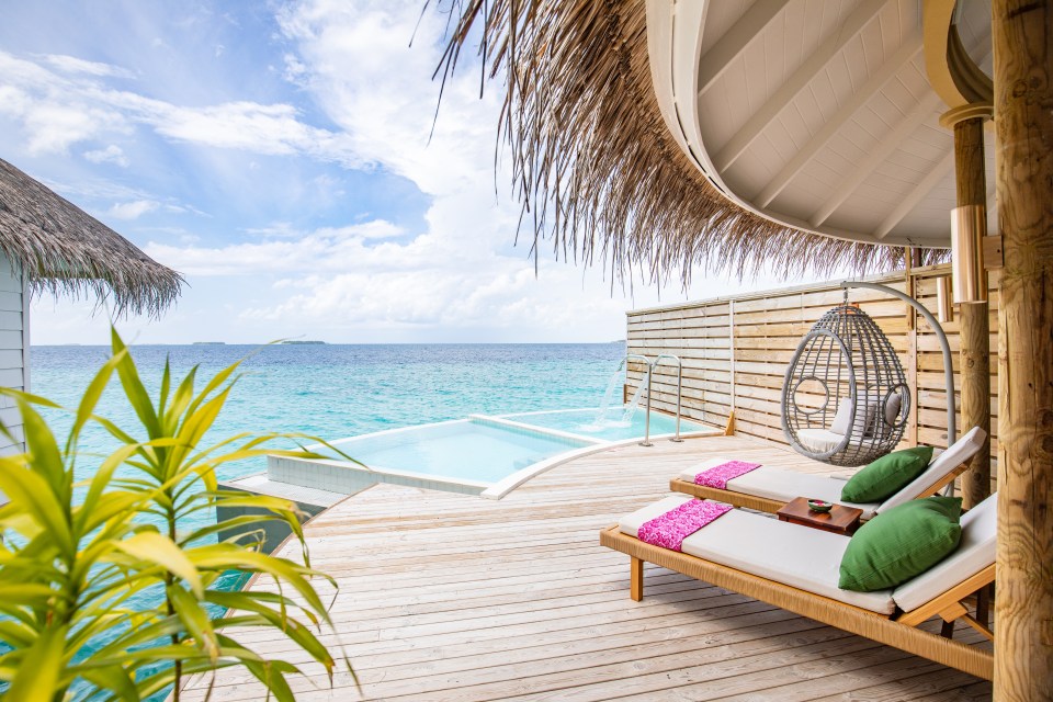 The veranda at the resort where Sophie Swietochowski stayed