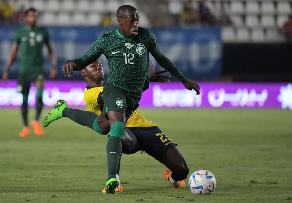 Saudi Arabia's green away kit