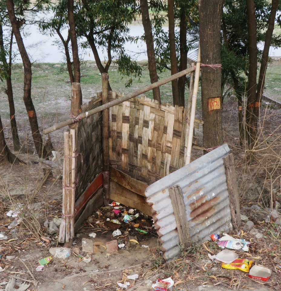 Privacy is one of many issues for this loo in Bangladesh