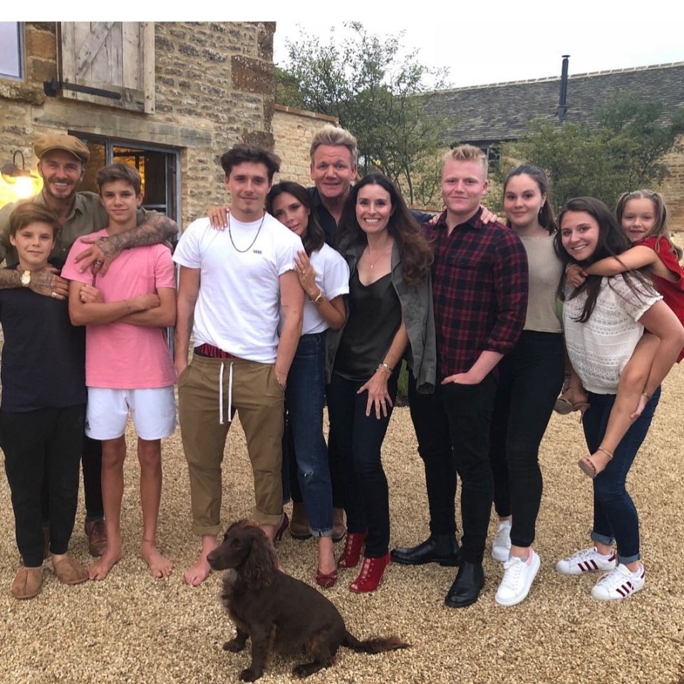 The Beckham children are close chums with Gordon and Tana Ramsay's kids