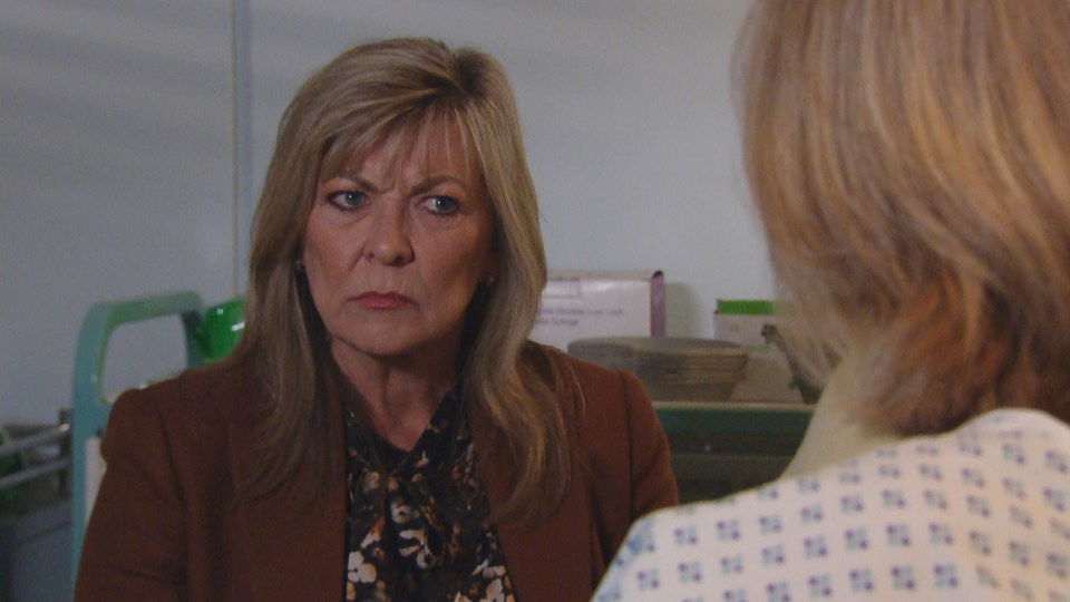 Kim Tate finally gets the truth next week in Emmerdale