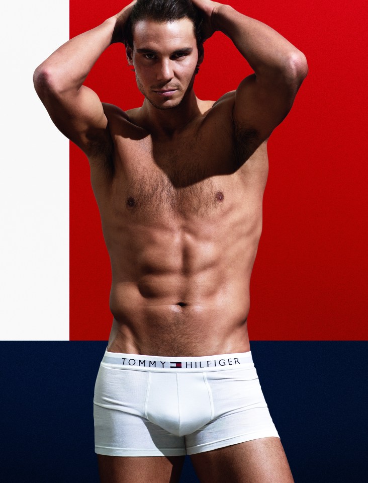 Most recently, Tommy Hilfiger used Nadal to show off their pants