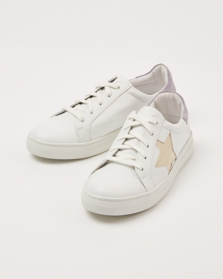 These leather trainers from Oliver Bonas will set you back £69.50