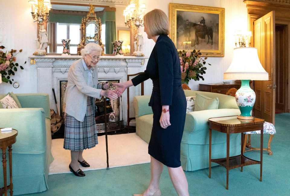 The monarch met with Mr Johnson and Liz Truss at Balmoral