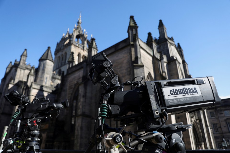 The coffin will move from Holyrood to St Giles Cathedral on Monday