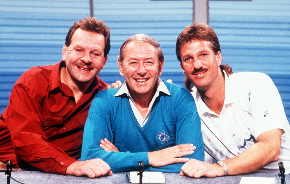 Bill Beaumont, David Coleman and Ian Botham on the original Question of Sport